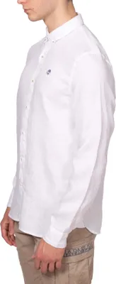 Image de TIMBERLAND - Chemise slim en lin pour homme, boutonnée  - Taille M