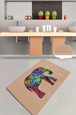 Immagine prodotto di Mijolnir, Olifant- CHL4530, Beige, Tappetini da bagno, 700 gr/m², 100% velluto