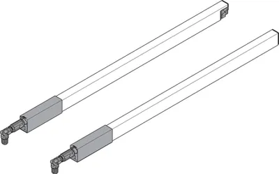 Produktbild von BLUM ANTARO Tandembox Längsreling Set, NL 270,  Seidenweiß