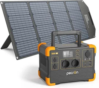 Obrázok produktu pre Prenosná solárna stanica s 200 W solárnym panelom a 1200 W striedavým výstupom – efektívna stanica na kempovanie a do domácnosti
