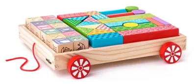 Obrázok produktu pre Vozík s kockami, 35 dielikov