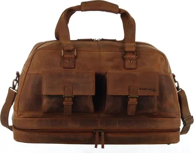 Produktbild von GreenLand Nature Leder Reisetasche Monte Travelbag Brown braun