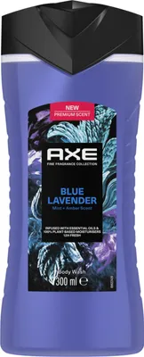 Produktbild von Axe Fine Fragrance Collection Duschgel Blue Lavender Bodywash für 12 Stunden langanhaltende Frische mit 2x mehr Frische-Booster 300 ml 12 Stück