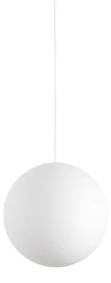 Image de Suspension Moderne Papier Métal Blanc 1 Lumière E27 D30Cm