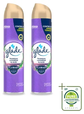 Produktbild von 2 x Glade Raumspray - Lavendel & Aloe - 300 ml - Großpackung - 2 Stücke
