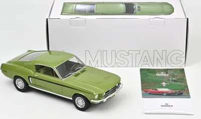 Produktbild von Norev 122704 Ford Mustang Fastback GT 1968 hellgrün metallic 1:12
