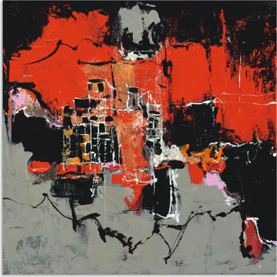Produktbild von ARTland Wandbild Alu für Innen & Outdoor Abstrakt VIII Größe: 50x50 cm