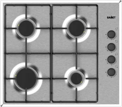 Immagine prodotto di Piano cottura 4 fuochi inox Samet Ariane