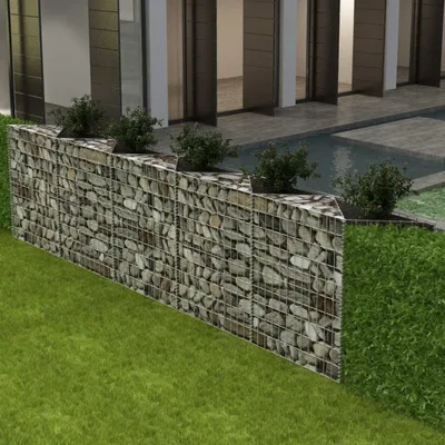 Zdjęcie produktu dla Maison Exclusive - Kosz gabionowy, galwanizowana stal, 300x30x100 cm