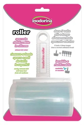 Immagine prodotto di Rullo depilatorio Inodorina per la rimozione dei peli (lavabile e riutilizzabile) - Rullo per la depilazione
