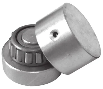 Immagine prodotto di LogistSystem Perno per cancello regolabile zincato ∅ 50 mm, piastra 40x40 mm, 1 pezzo - 61.071.40
