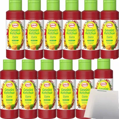 Produktbild von Hela Curry Gewürz Ketchup delikat VPE (12x300ml Flasche) + usy Block