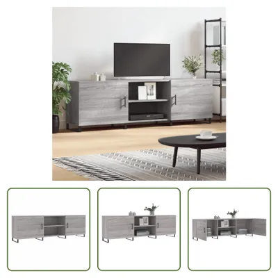 Produktbild von The Living Store TV-Schrank Grau Sonoma 150x30x50 cm Holzwerkstoff