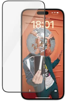 Imagen del producto de PanzerGlass Ultra-Wide Fit Protector de pantalla para iPhone 15 Plus - Ultratransparente