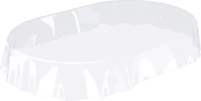 Produktbild von Tischdecke Klara Transparent Transparent Robust Wasserabweisend Oval Breite 140 cm Länge 180 cm