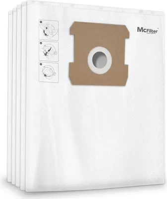 Produktbild von McFilter | 20 Staubsaugerbeutel 12l | kompatibel für ALLE Einhell 12 Liter Nass-Trockensauger | Schmutzfangsack passend wie 2351159