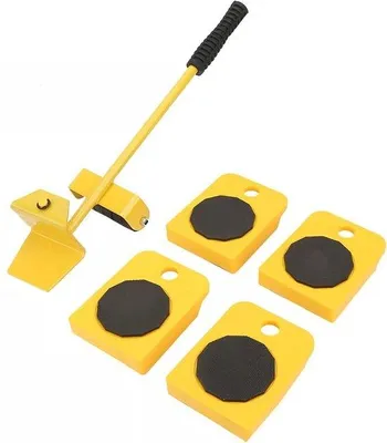 Produktbild von Schwerlast Möbelheber Werkzeug-Set 200kg 4-Roller