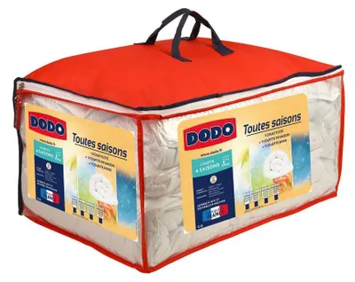 Imagen del producto de Funda nórdica funda de edredón - 240 x 220 cm - Poliéster - Blanco