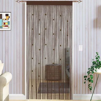 Immagine prodotto di Tenda zanzariera color caffè per porte, 1 pezzo, 90 x 200 cm