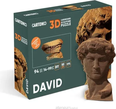 Obrázek produktu pro 3D puzzle, DAVID, karton, 94 dílků