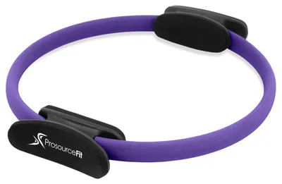 Immagine prodotto di Anello di resistenza per Pilates ProsourceFit, diametro di 14 pollici, con maniglie a doppia presa per una presa più confortevole