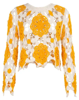 Image de Pull pour femmes ALEIDA - orange, taille XXS