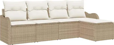 Immagine prodotto di Set Divano da Giardino Beige polyrattan