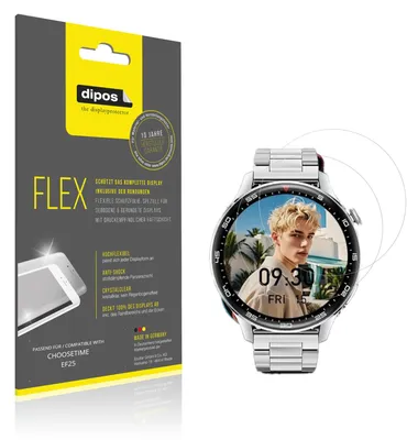 Immagine prodotto di 2x Pellicola protettiva per CHOOSETIME EF25, rivestimento al 100%, Protezione dipos Flex