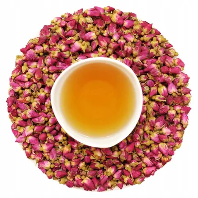 Produktbild von Getrocknete Rosenknospen, rot, klein, essbare Blüten, 50 g