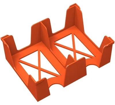Immagine prodotto di Portacarte 50 x 75 mm per 240 carte, 2 scomparti, arancione