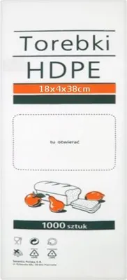 Zdjęcie produktu dla Torebki HDPE 26 x 38 cm 1000 szt.