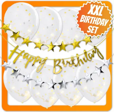 Obrázok produktu pre Súprava dekorácií Happy Birthday XXL