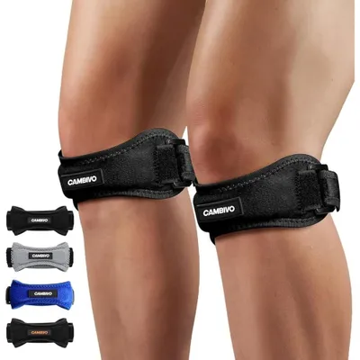 Produktbild von Kniebandage Patellaband Kniestütze - Universalgröße - Verstellbar - 2 Stück