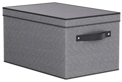 Produktbild von Aufbewahrungsbox mit Deckel, faltbarer Aufbewahrungskorb, Stoffbox mit Griff, Kleiderschrank-Organizer, Garderobenbox, für Kleidung
