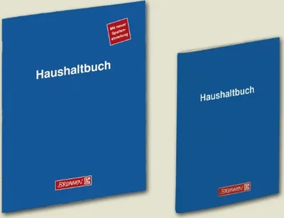 Produktbild von Formularbuch Haushaltsbuch A5 40 Blatt kariert toniert Packung mit 5 Stück