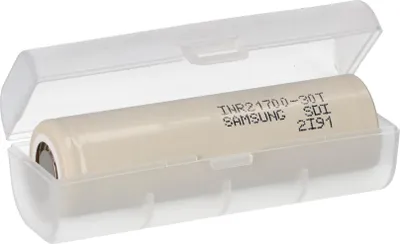 Produktbild von Samsung INR21700-30T 3,6V 3000mAh 35A Li-Ion-Akku + Schutzbox