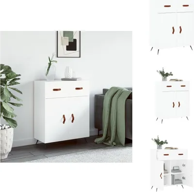 Obrázek produktu pro vidaXL Příborník bílý 69,5x34x90 cm Materiál na bázi dřeva - Příborníky