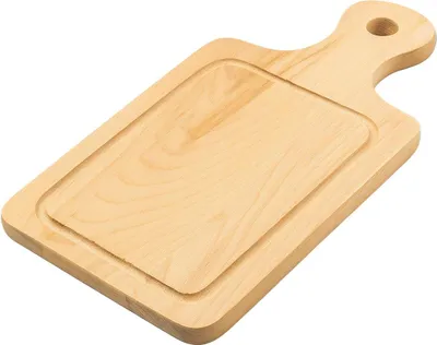 Immagine prodotto di Tagliere in legno con manico 44 cm | tagliere da cucina | tagliere in legno da portata | tagliere naturale per pane | tagliere