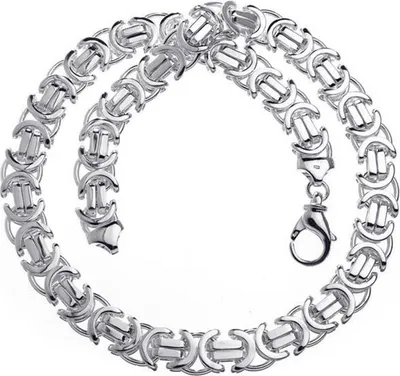 Produktbild von SILBERKETTEN STORE Königskette, flach 14mm - 925 Silber, Länge wählbar von 45-100cm - 65cm