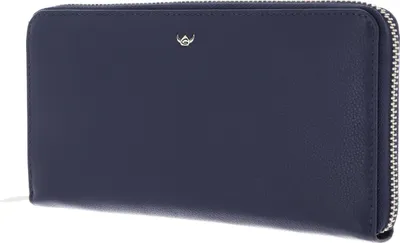 Zdjęcie produktu dla Portfel Golden Head Madrid RFID Protect zapinany na zamek błyskawiczny Niebieski niebieski