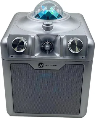 Immagine prodotto di N-GEAR N-Gear Party System Disco Star 710 Altoparlante Bluetooth con Karaoke e Luce Laser Altoparlante Bluetooth Argento