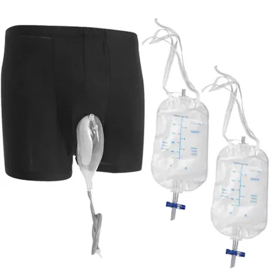 Produktbild von Inkontinenz-Unterhose für Herren, Komfortables, wiederverwendbar, mit Urinbeutel