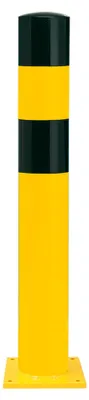 Produktbild von Moravia Rammschutz-Poller L Stahl schwarz/gelb 159 x 1200 mm zum Aufdübeln