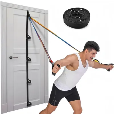 Obrázek produktu pro Omgoods - Kotva na dveře pro odporové gumy, fitness vybavení pro domácí cvičení