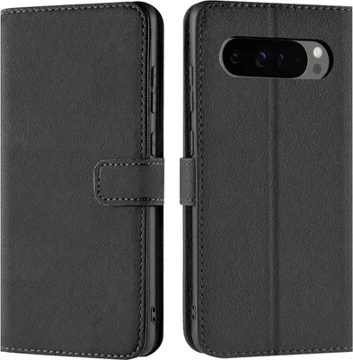 Produktbild von Conie Klapp Tasche für Google Pixel 9 Pro XL Kartenfach Rundumschutz Hülle in Schwarz