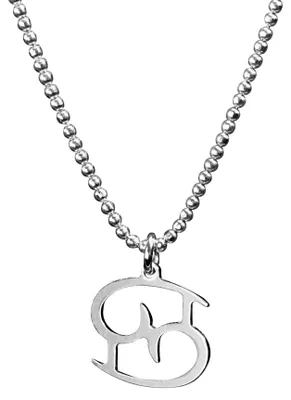 Produktbild von SILBERMOOS Sternzeichen Damen Kette Krebs Cancer, Anhänger mit Kugel-Kette 45 cm