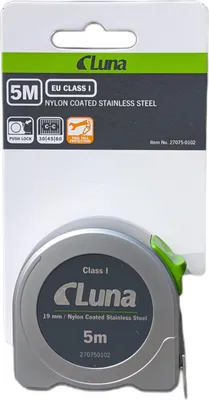 Obrázek produktu pro Nerezový svinovací metr 5 m Luna EU CLASS 1