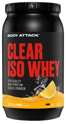 Immagine prodotto di Body Attack Clear Iso-Whey 900 g di tè freddo al limone