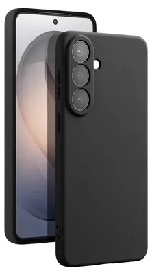 Immagine prodotto di Custodia Avizar per Galaxy S26, realizzata in silicone soft-touch con fodera interna in microfibra, colore nero