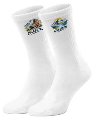 Produktbild von epicsocks Zillerblick Zillertal auf den Berg Socken in 37-41 im Paar